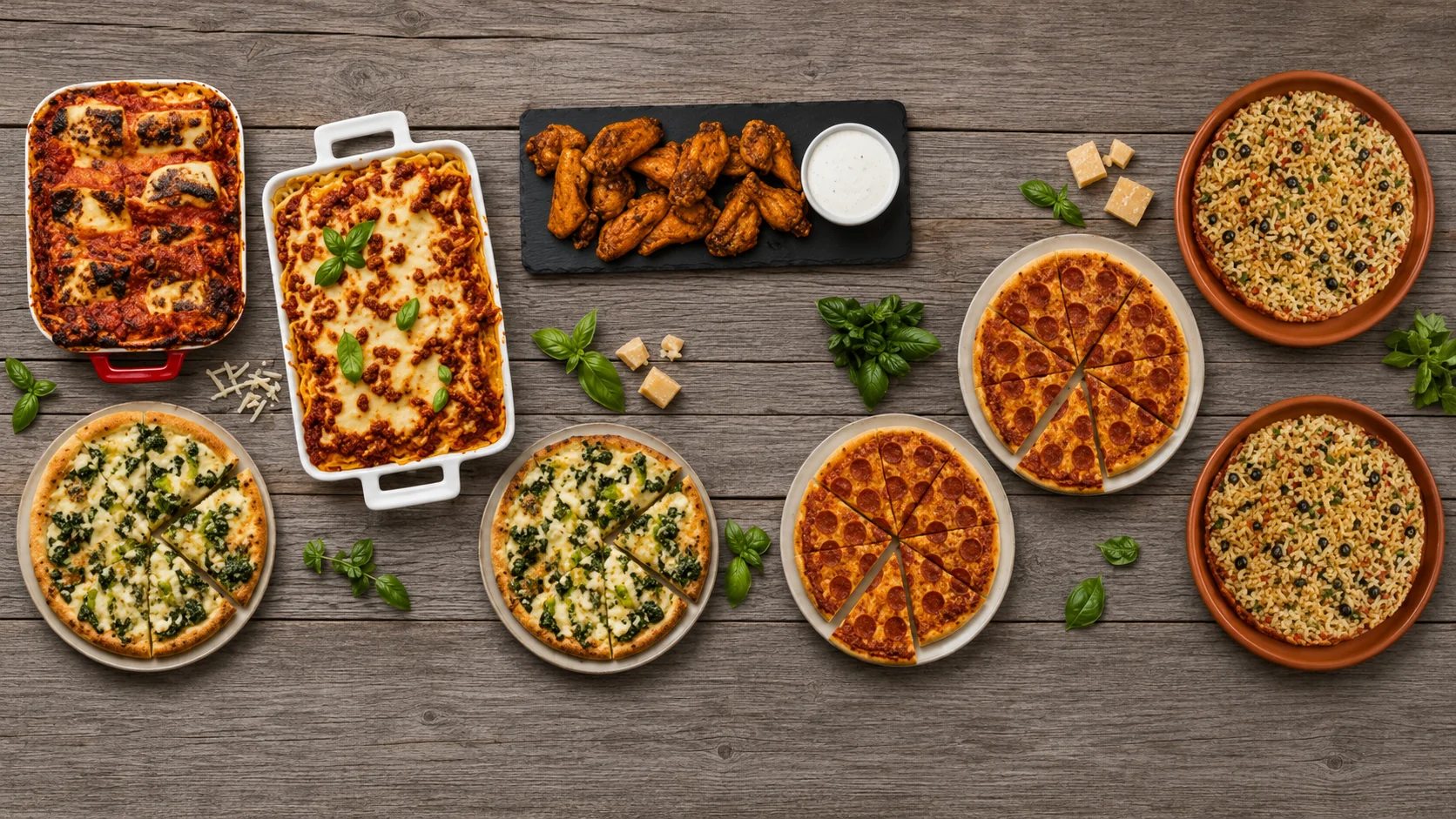 Signature pizzas and baked pastas at 4 St Pizza Ltd, a Calgary NE pizzeria